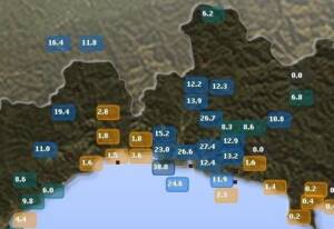 Rete LIMET: la zona di Oregina è quella che ha regoistrato i maggiori accumuli